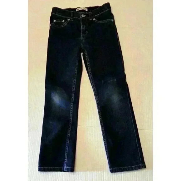 Levi's Other - Levis 512 Slim Taper Kids Jeans Dark Wash Blue Size 7 Regular Adjustable Waist